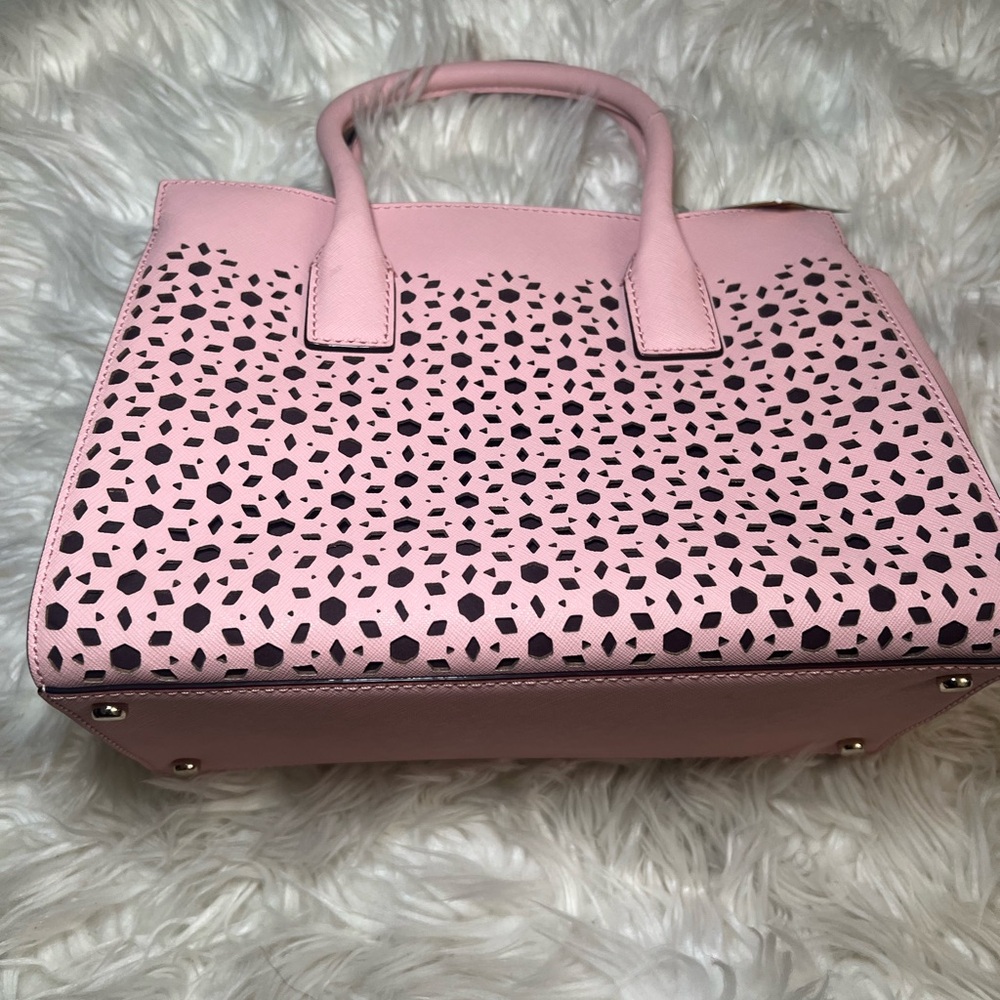 Baby Pink and Brown Kate Spade Bag - Picture 5 of 9